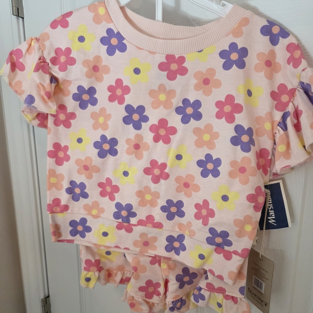 BearPaw Kids Play Set with Pink and Purple Flowers